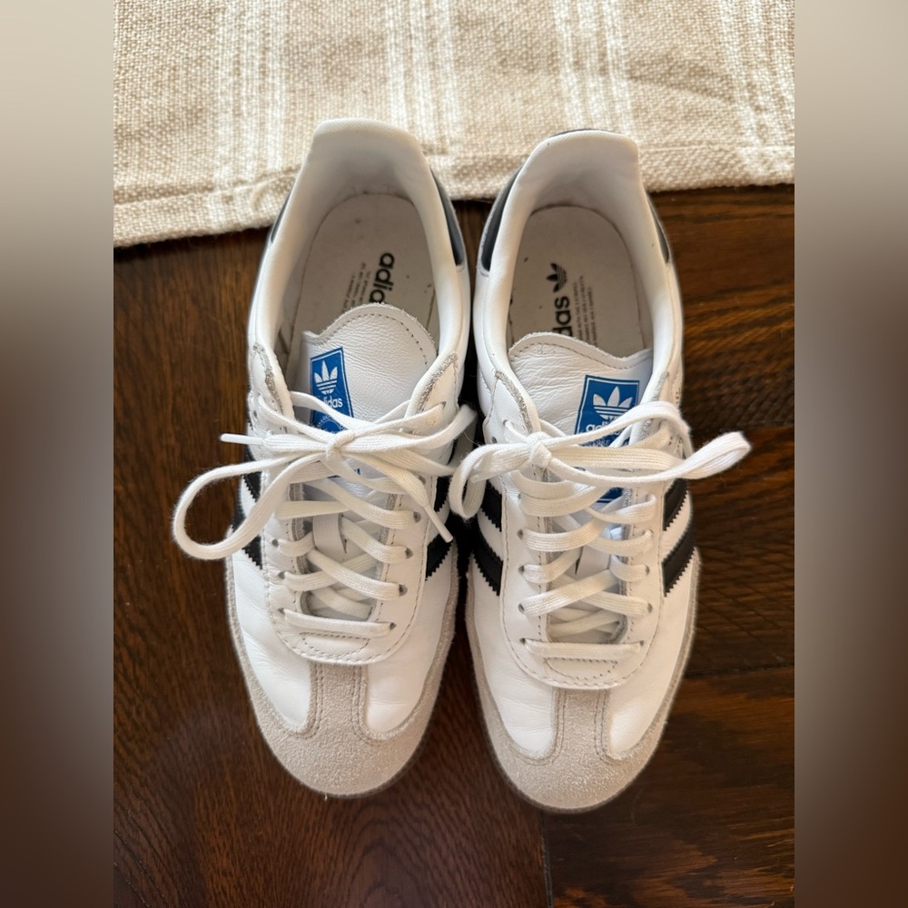 Adidas Samba White Black and Brown Sneakers - Picture 6 of 7